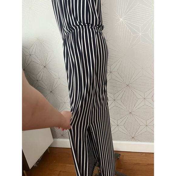 ASOS Blend She Black & White Stripe Maxi Dress Size Large - Picture 10 of 11